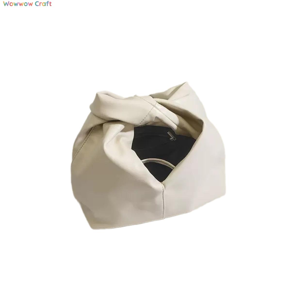 Shoulder Bags,Totes,Leather Bags,Brown Black Off-white Cloud-shaped Leather Handbag